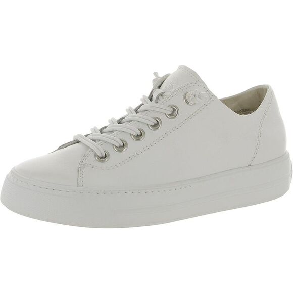 Paul Green Shoes Paul Green Womens White Leather Low Top Casual And